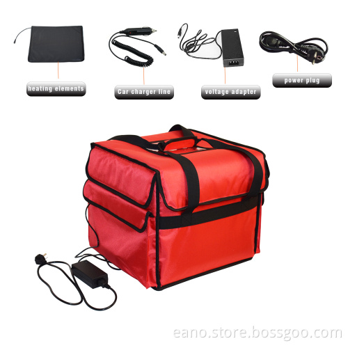 12V Insulated  Food Heated Pizza Delivery Bag